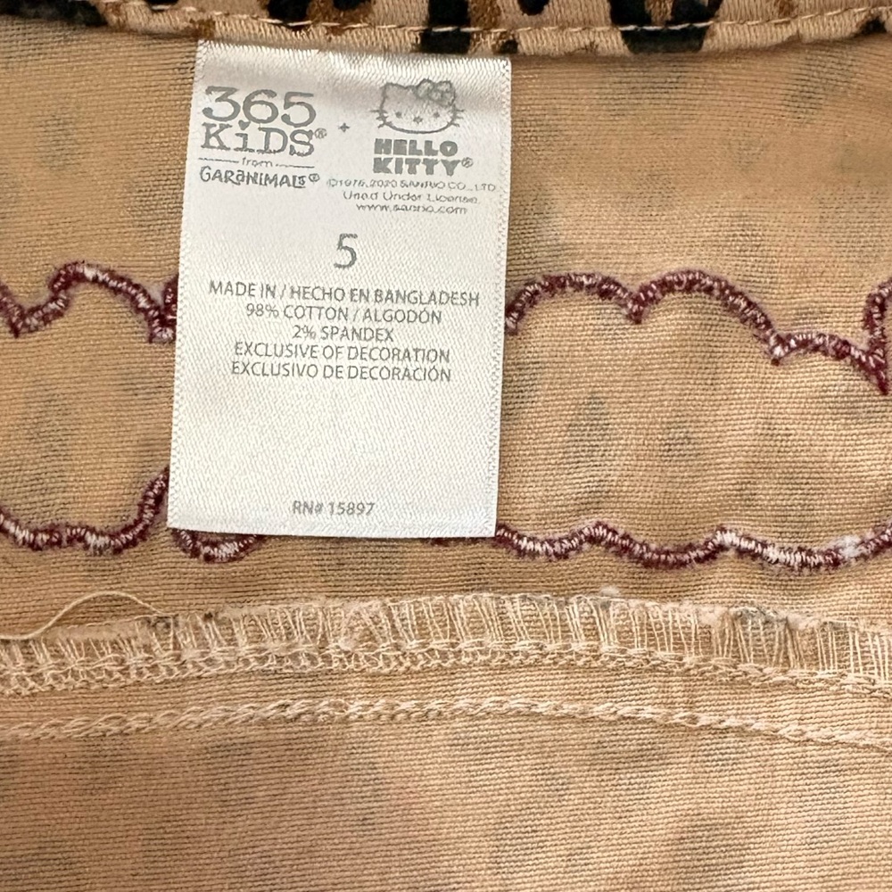 Hello Kitty Leopard Print Jean Jacket - Picture 7 of 7